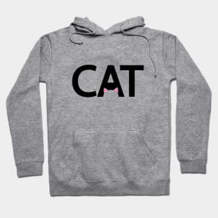 Cat being a cat typography design Hoodie